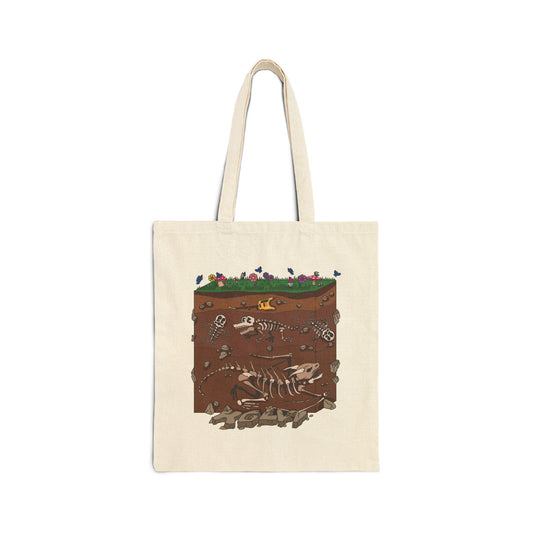 #Gizztober2024 Day 8 "Dirt" Cotton Canvas Tote Bag