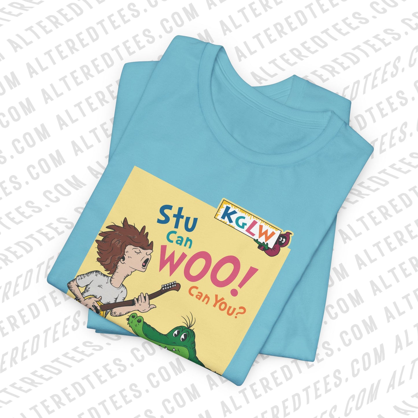 Stu Can Woo! Can You? Parody - Adult Unisex Jersey Short Sleeve Tee