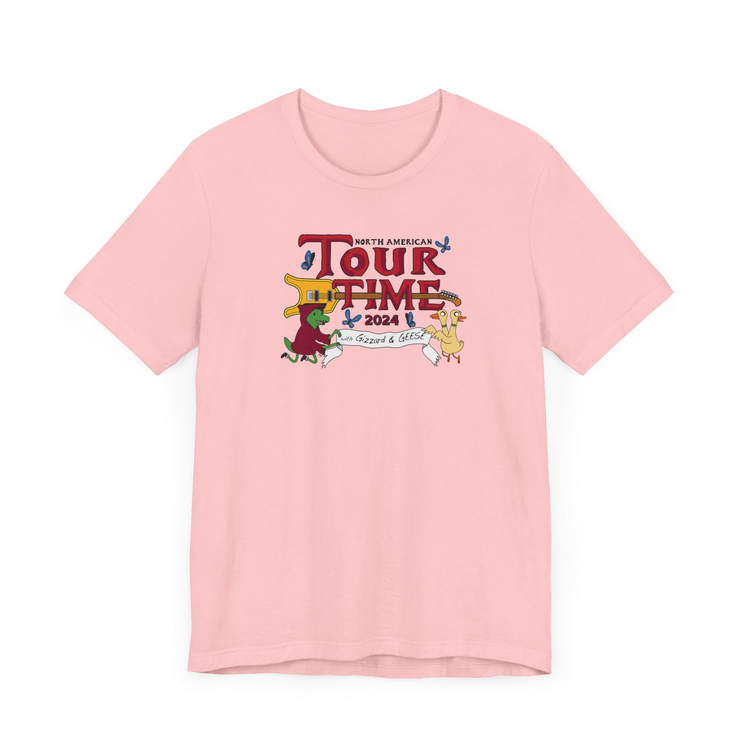 Tour Time (with Gizzard and GEESE) KGLW 2024 Inspired Fan Art - Adult Unisex Jersey Short Sleeve Tee