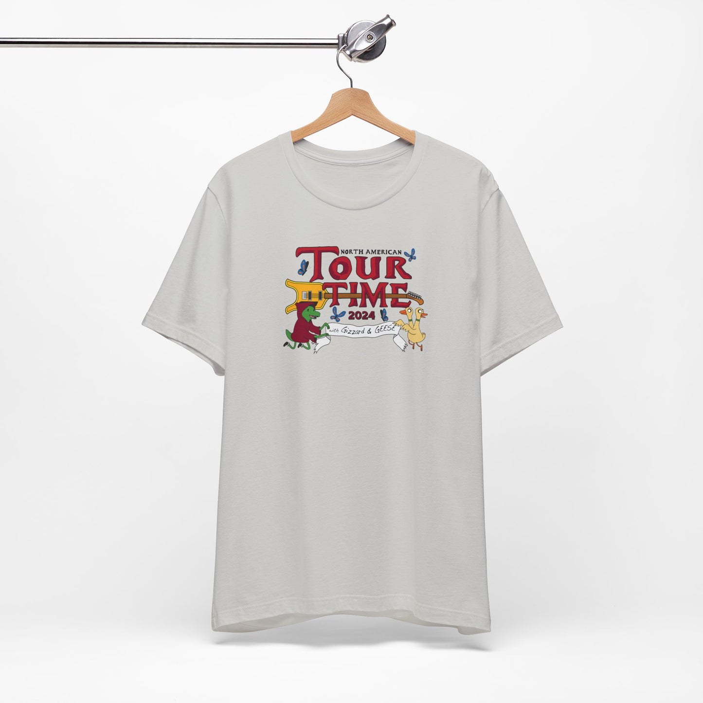 Tour Time (with Gizzard and GEESE) KGLW 2024 Inspired Fan Art - Adult Unisex Jersey Short Sleeve Tee