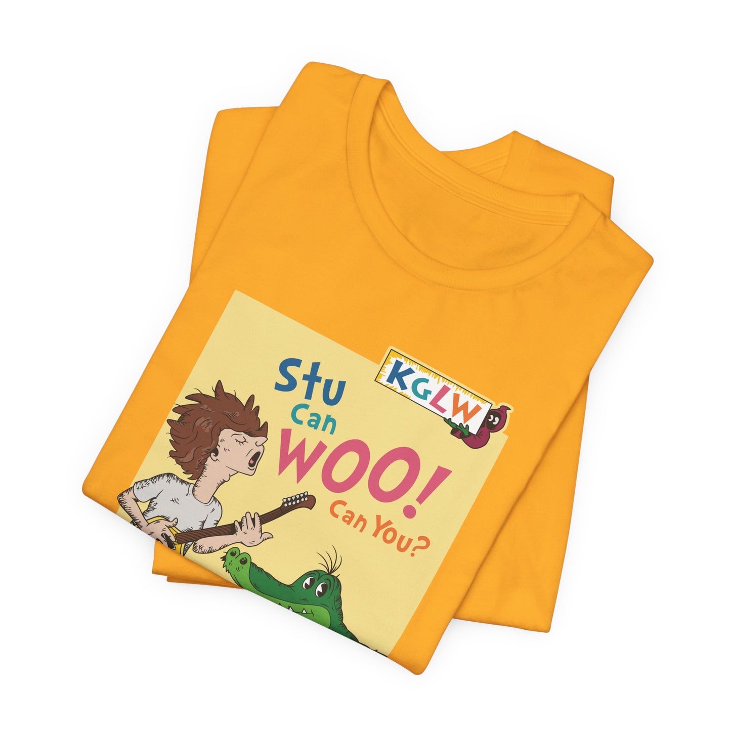 Stu Can Woo! Can You? - Adult Unisex Jersey Short Sleeve Tee