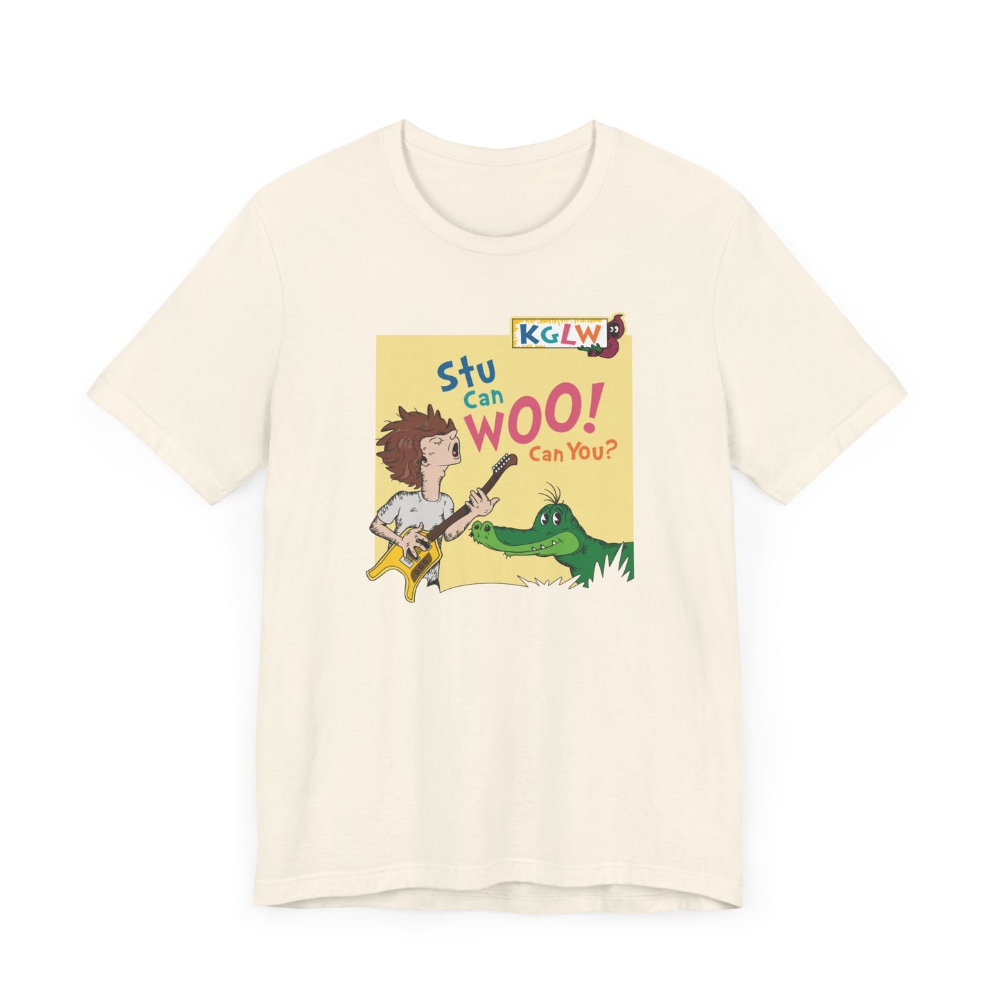 Stu Can Woo! Can You? - Adult Unisex Jersey Short Sleeve Tee