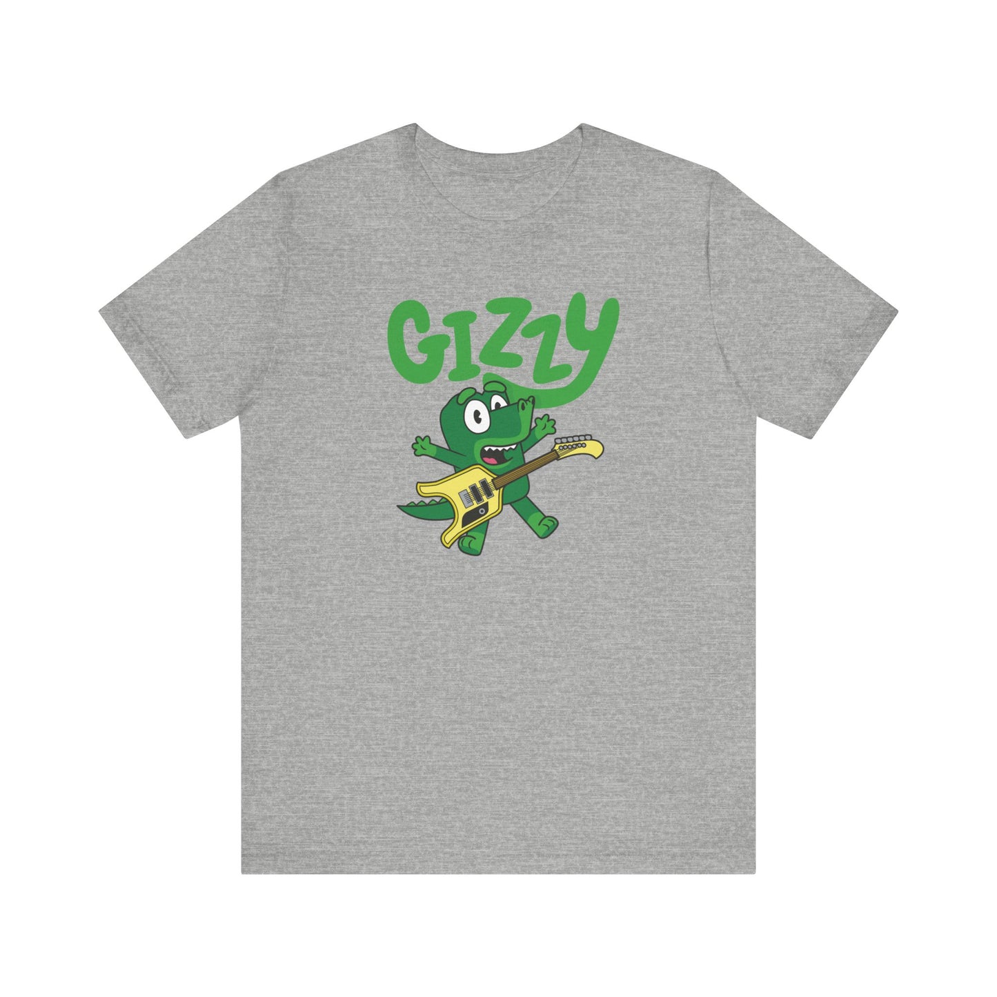 Gizzy Parody with Flying Microtonal Banana Guitar - Adult Unisex Jersey Short Sleeve Tee