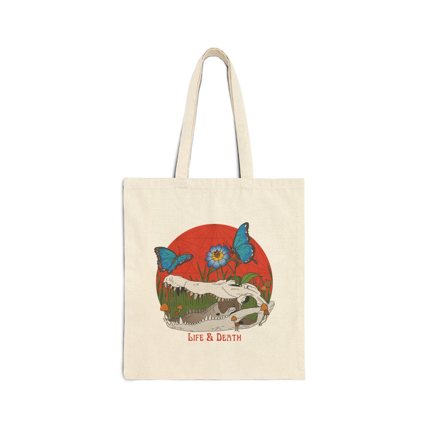 #Gizztober2024 Day 11 "Life / Death" Life & Death Cotton Canvas Tote Bag