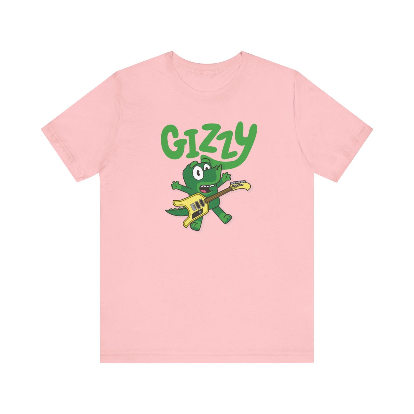 Gizzy Parody with Flying Microtonal Banana Guitar - Adult Unisex Jersey Short Sleeve Tee