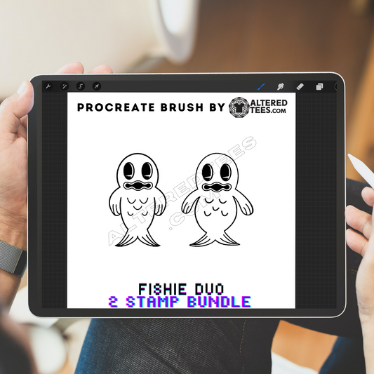 Fishies Duo Bundle - Procreate Stamp Brush [Instant Download]