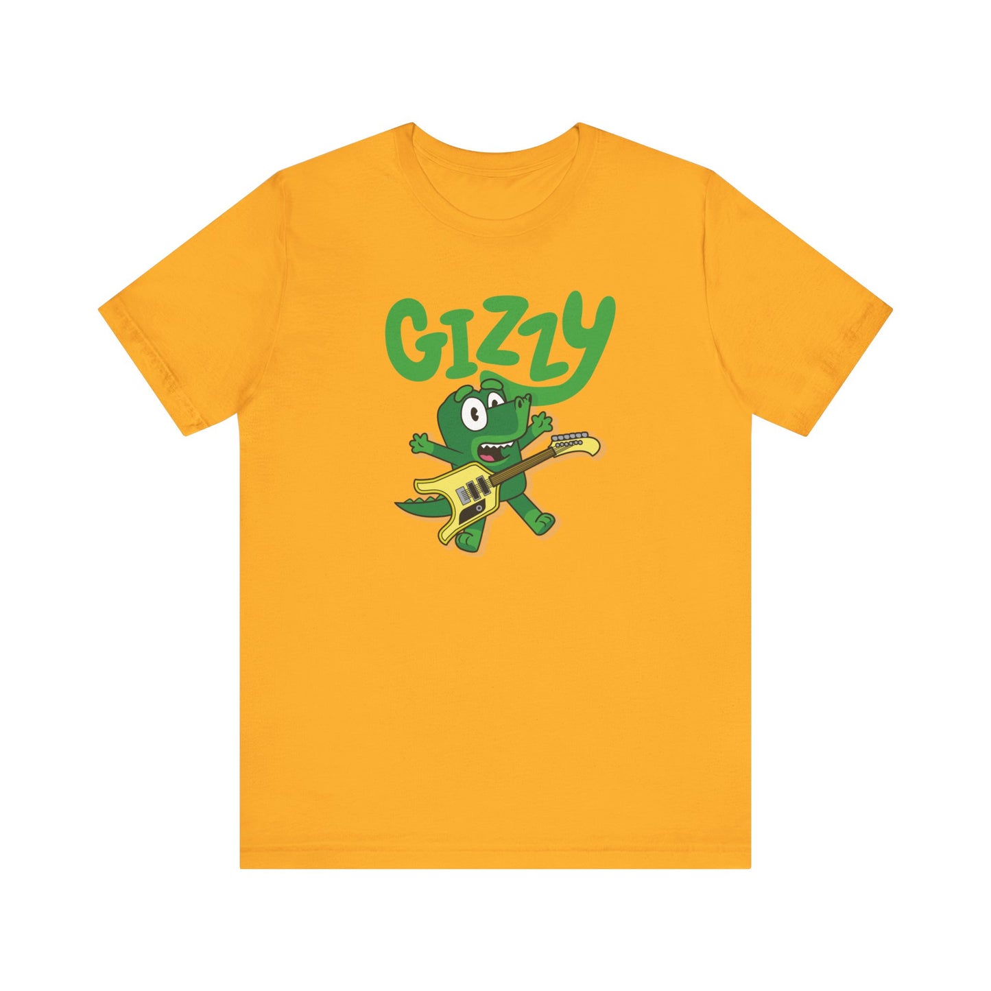 Gizzy Parody with Flying Microtonal Banana Guitar - Adult Unisex Jersey Short Sleeve Tee