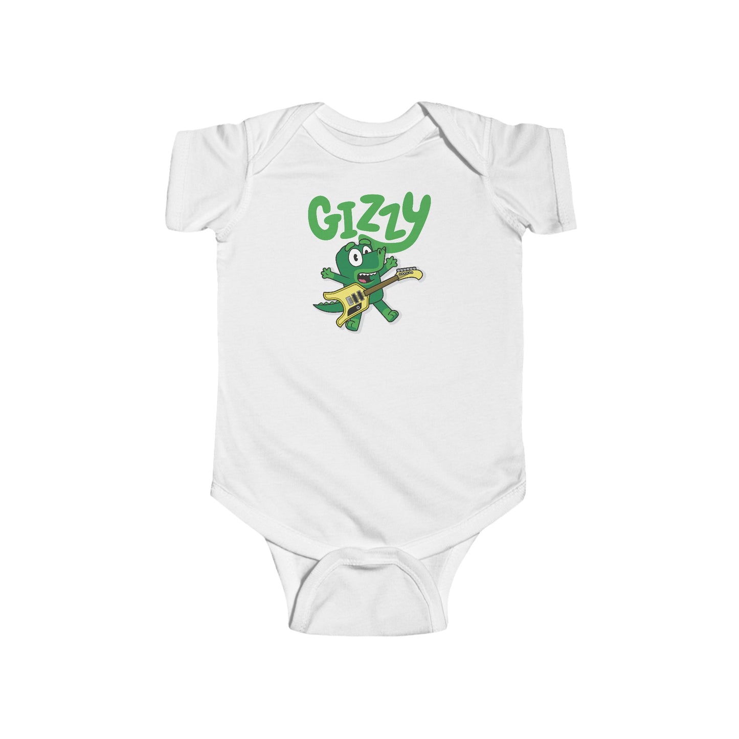 Gizzy Parody with Flying Microtonal Banana Guitar - Infant Onesie Fine Jersey Bodysuit