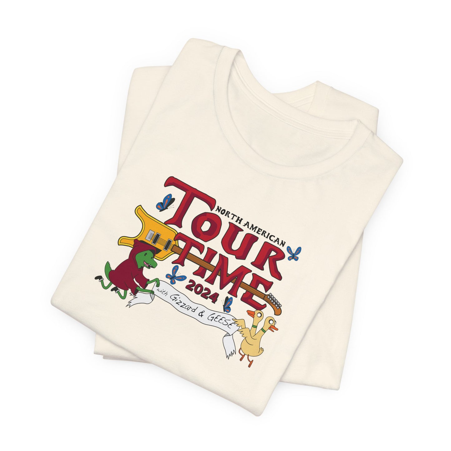 Tour Time (with Gizzard and GEESE) KGLW 2024 Inspired Fan Art - Adult Unisex Jersey Short Sleeve Tee