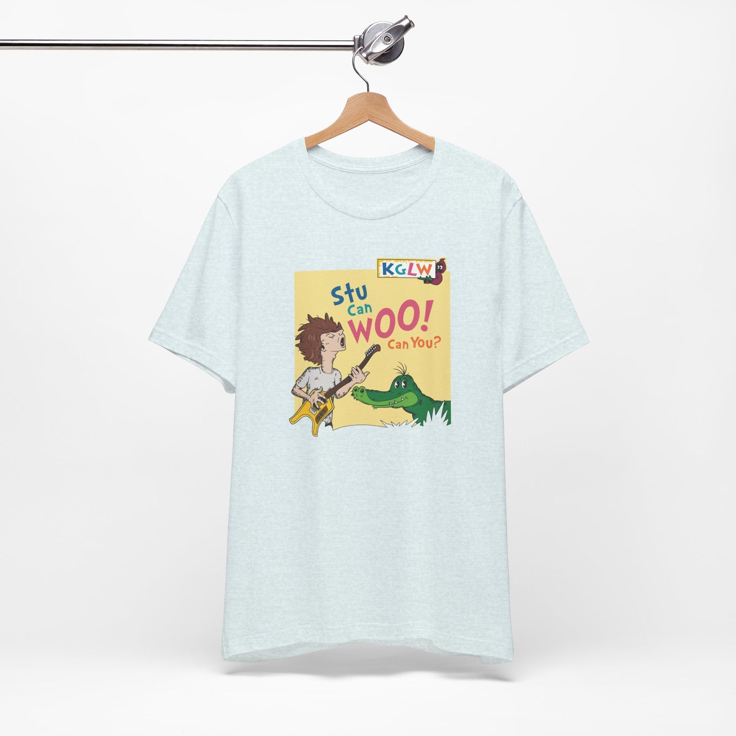 Stu Can Woo! Can You? - Adult Unisex Jersey Short Sleeve Tee