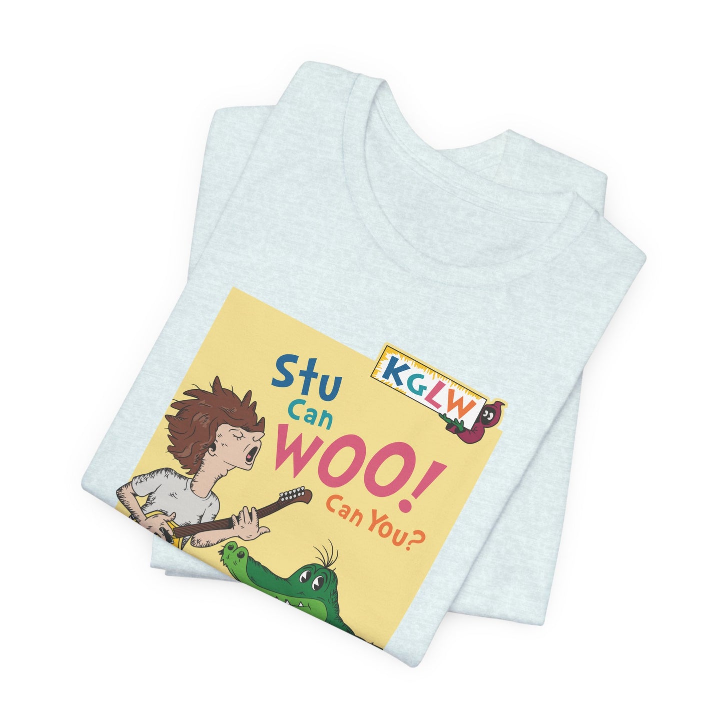 Stu Can Woo! Can You? - Adult Unisex Jersey Short Sleeve Tee