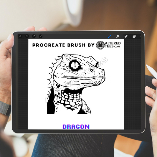 Dragon - Procreate Stamp Brush [Instant Download]