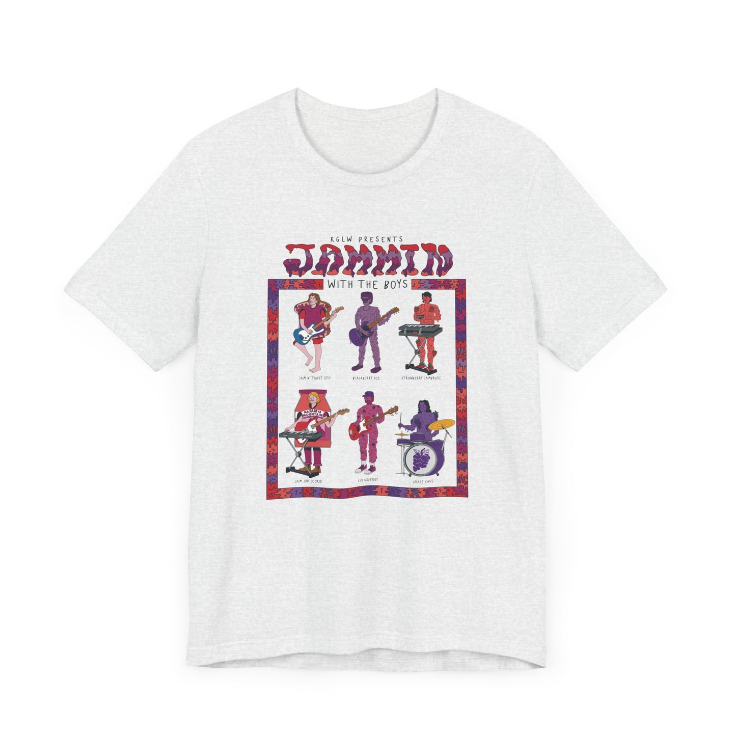 Jammin with the Boys Jam Band- Adult Unisex Jersey Short Sleeve Tee