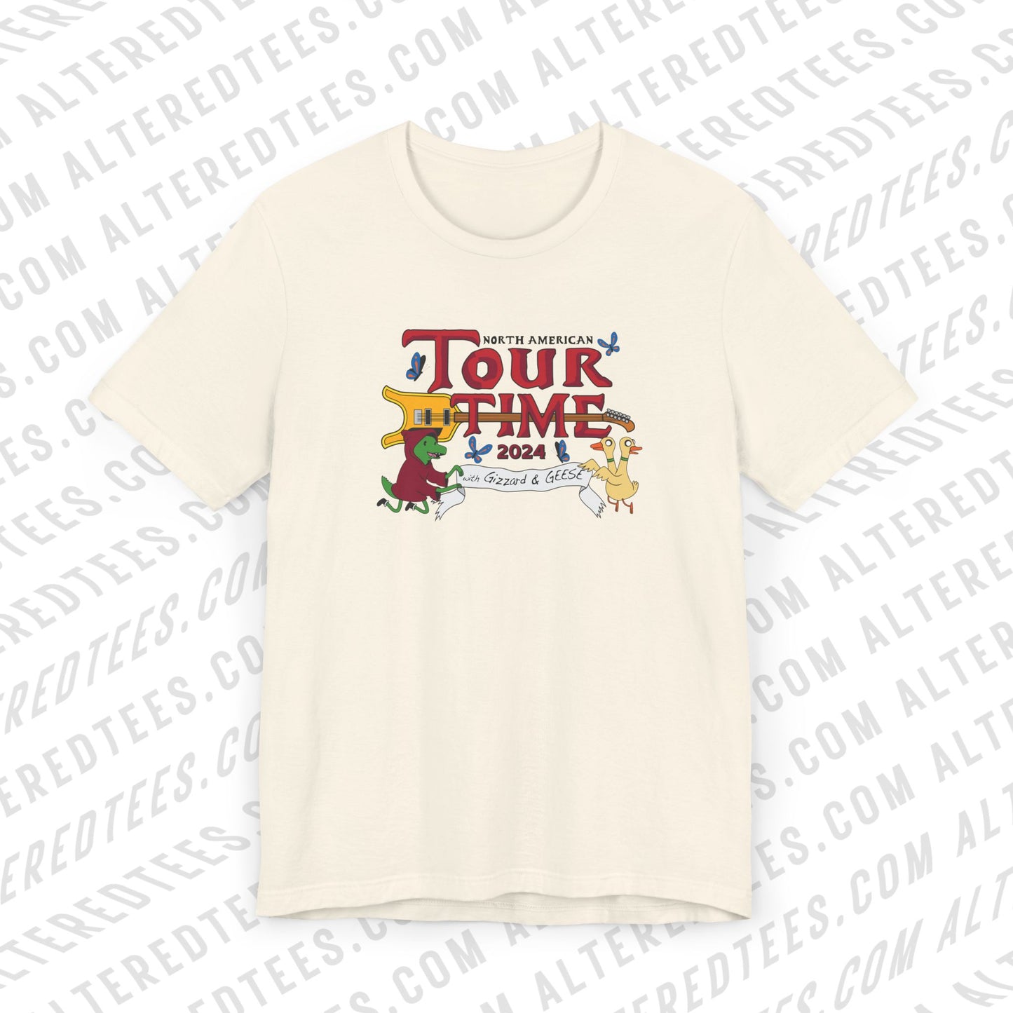 Tour Time (with Gizzard and GEESE) KGLW 2024 Inspired Fan Art - Adult Unisex Jersey Short Sleeve Tee