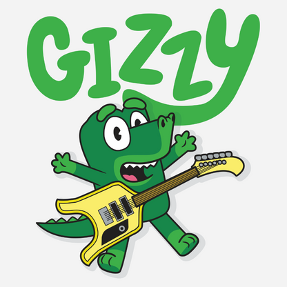 Gizzy Parody with Flying Microtonal Banana Guitar - Adult Unisex Jersey Short Sleeve Tee