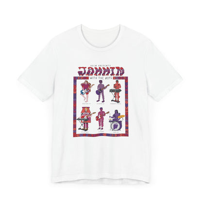 Jammin with the Boys Jam Band- Adult Unisex Jersey Short Sleeve Tee