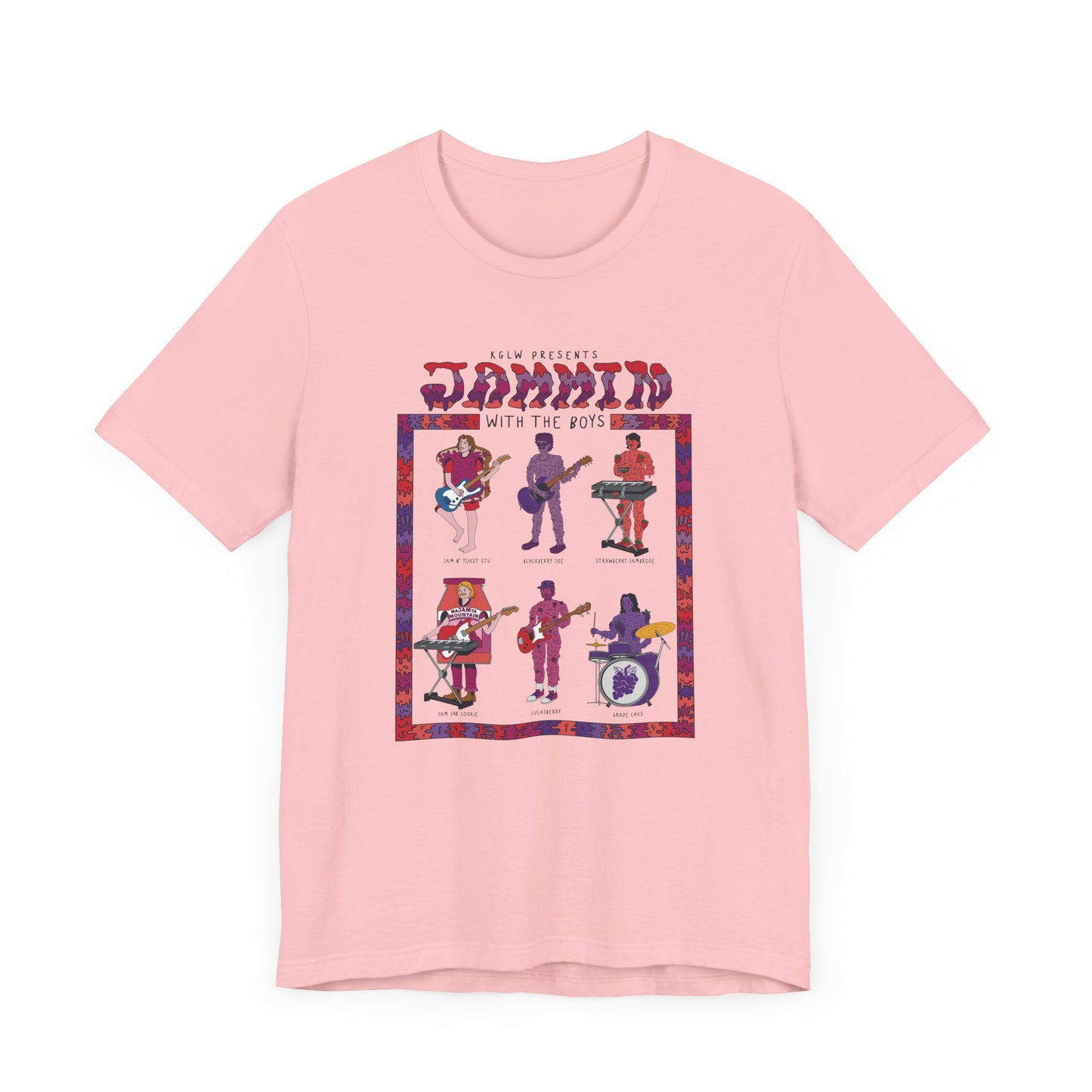 Jammin with the Boys Jam Band- Adult Unisex Jersey Short Sleeve Tee