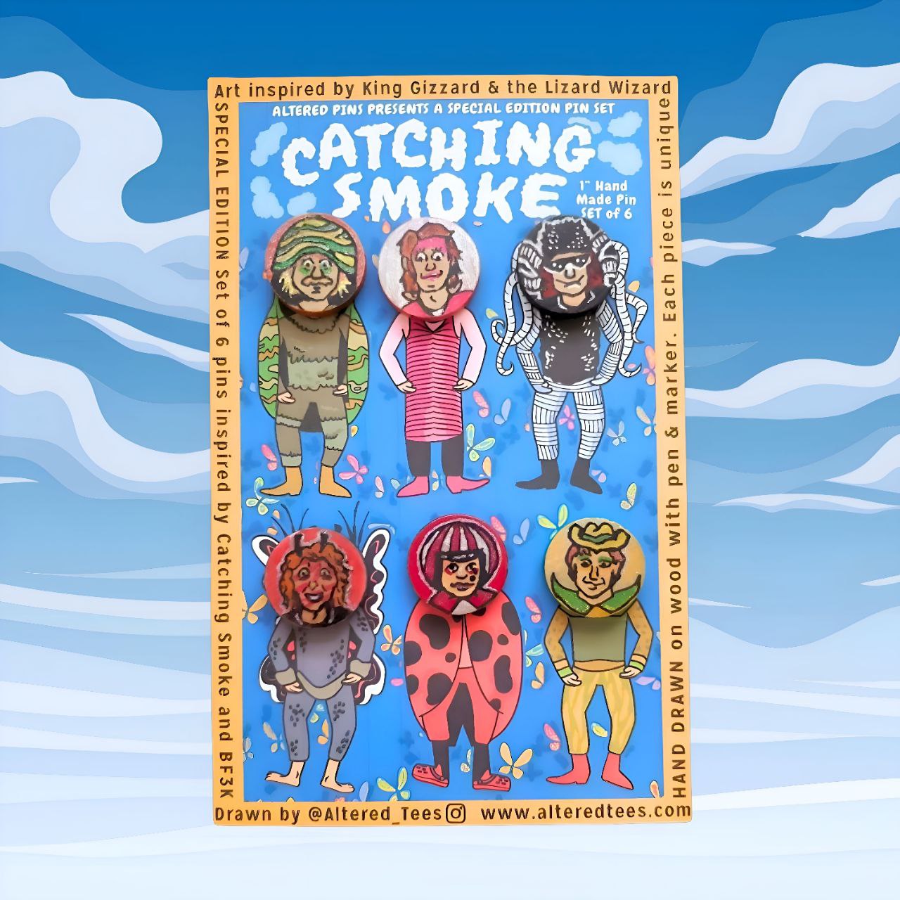 Catching Smoke Collectible Pin Set - S1 - Altered Pins