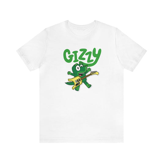 Gizzy Parody with Flying Microtonal Banana Guitar - Adult Unisex Jersey Short Sleeve Tee