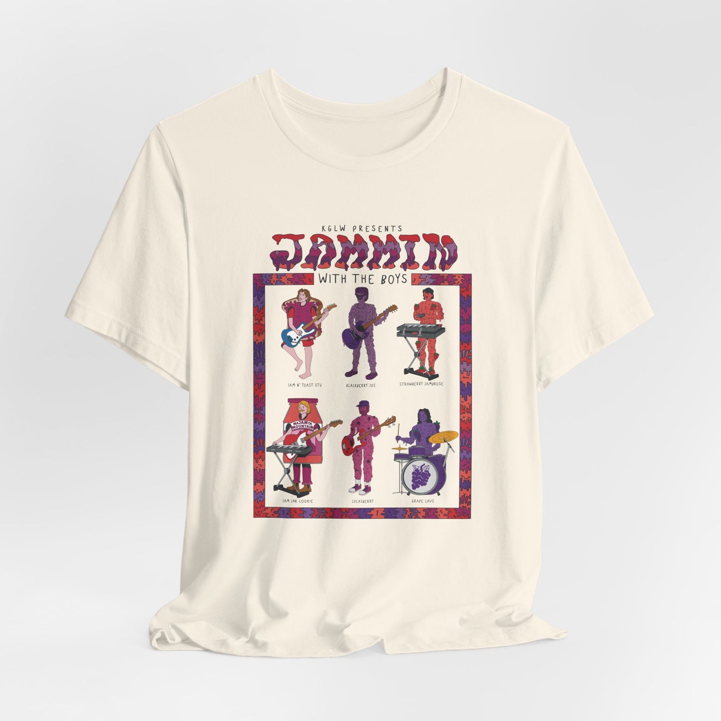 Jammin with the Boys Jam Band- Adult Unisex Jersey Short Sleeve Tee