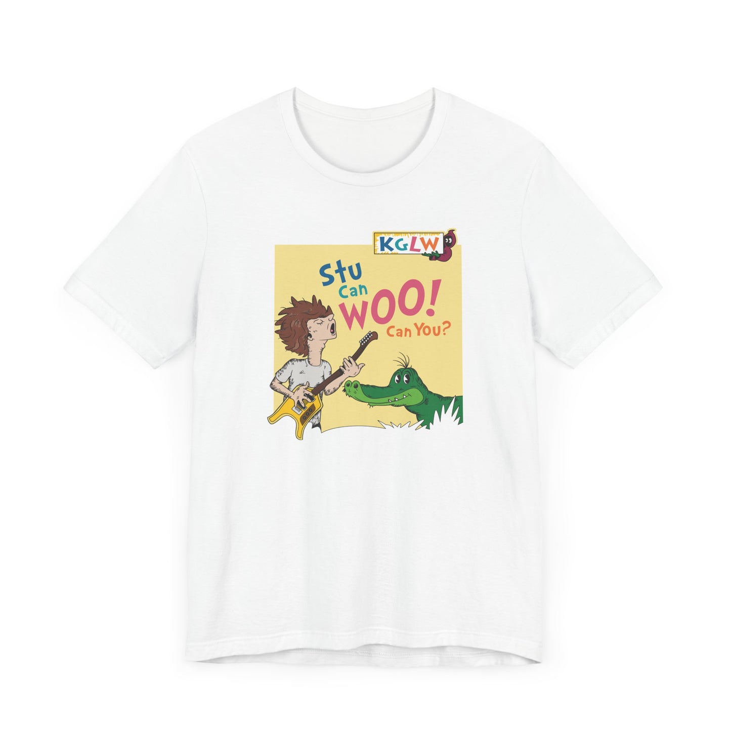 Stu Can Woo! Can You? - Adult Unisex Jersey Short Sleeve Tee