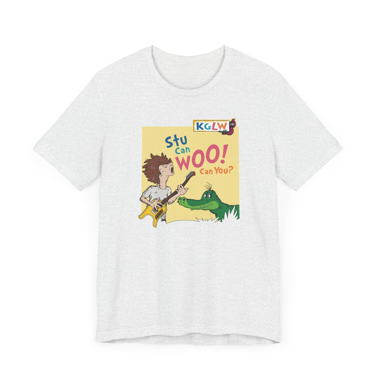 Stu Can Woo! Can You? - Adult Unisex Jersey Short Sleeve Tee