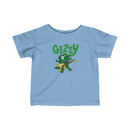 Gizzy Parody with Flying Microtonal Banana Guitar - Infant Toddler Fine Jersey Tee