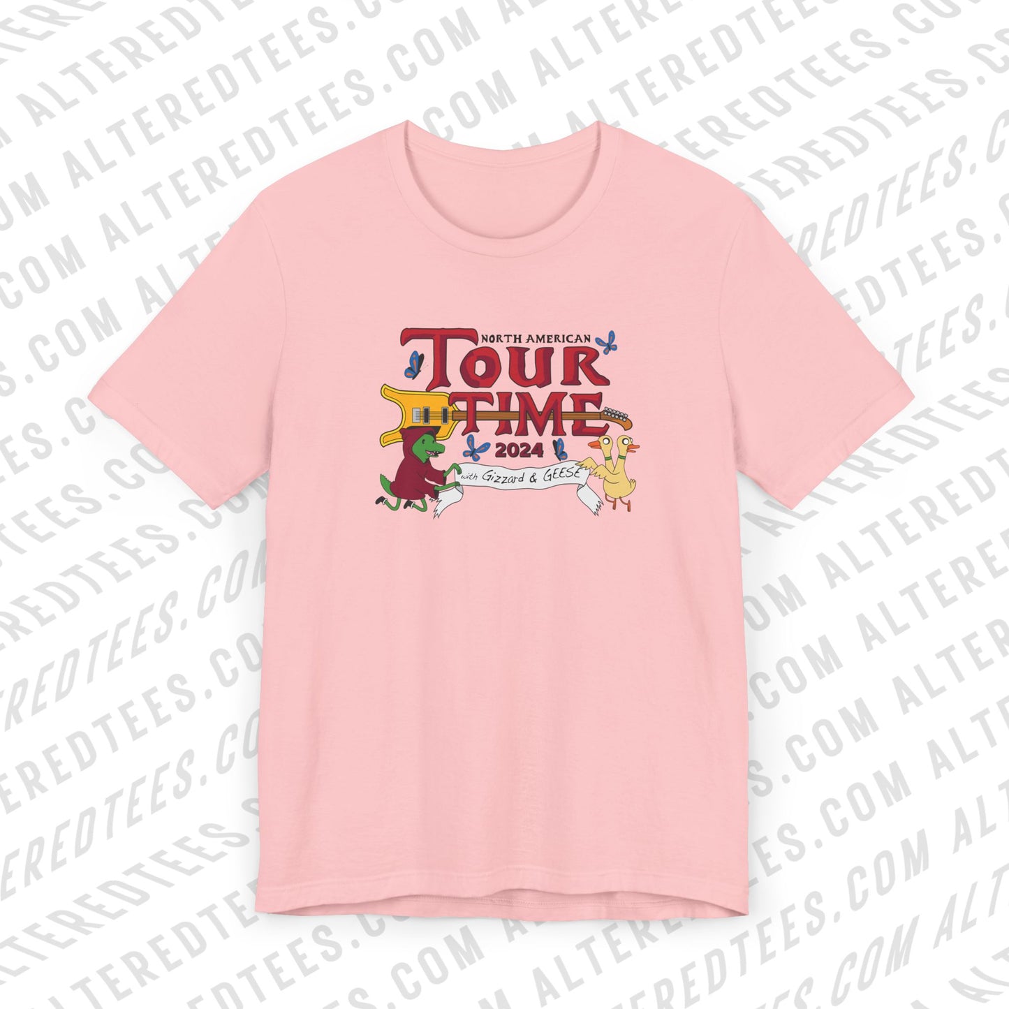 Tour Time (with Gizzard and GEESE) KGLW 2024 Inspired Fan Art - Adult Unisex Jersey Short Sleeve Tee