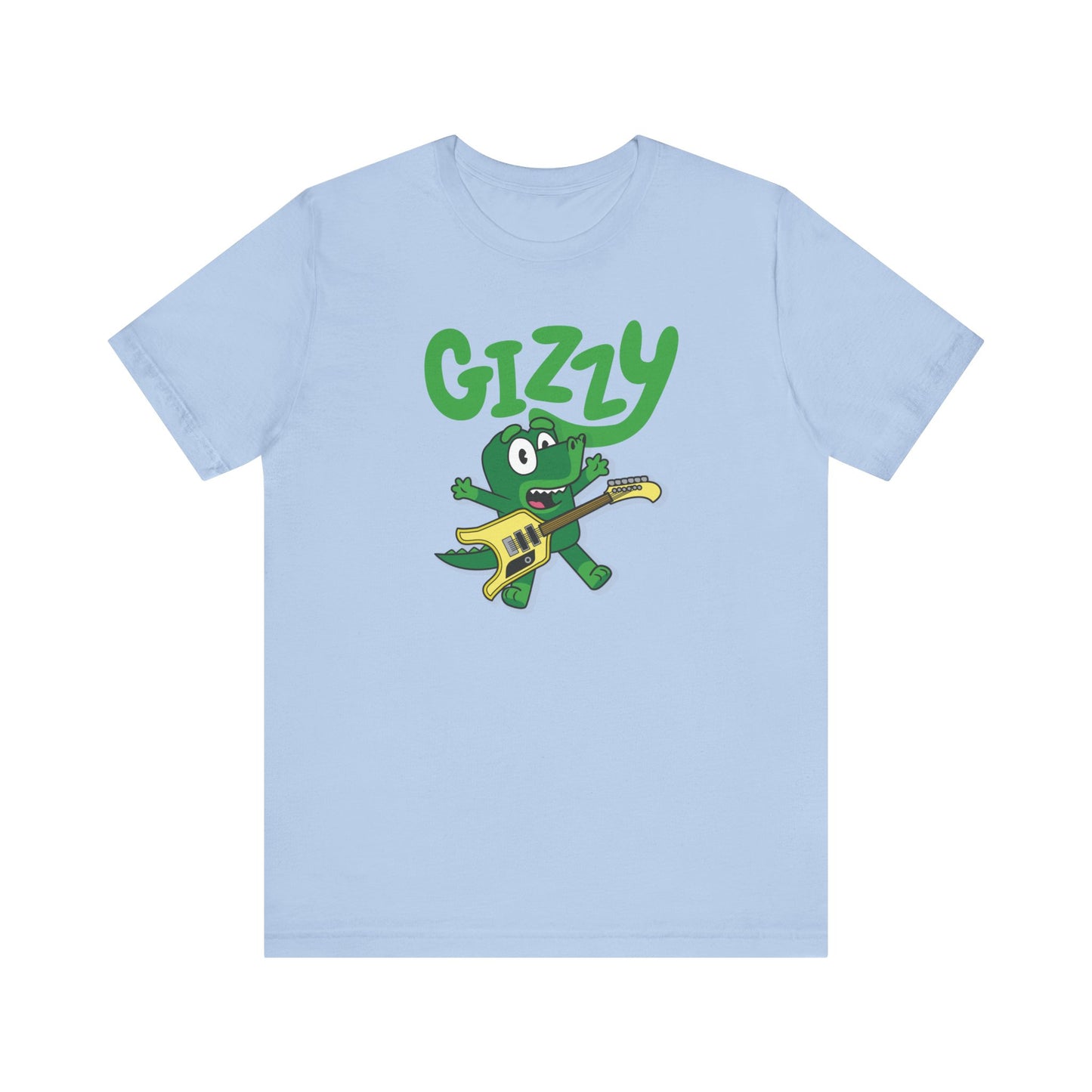 Gizzy Parody with Flying Microtonal Banana Guitar - Adult Unisex Jersey Short Sleeve Tee