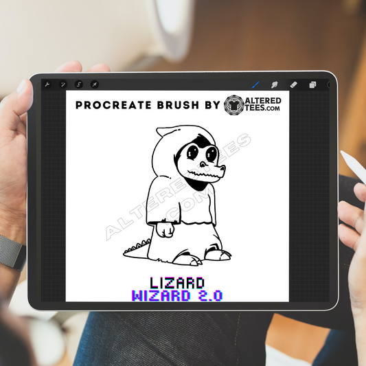 Lizard Wizard 2.0 - Procreate Stamp Brush [Instant Download]