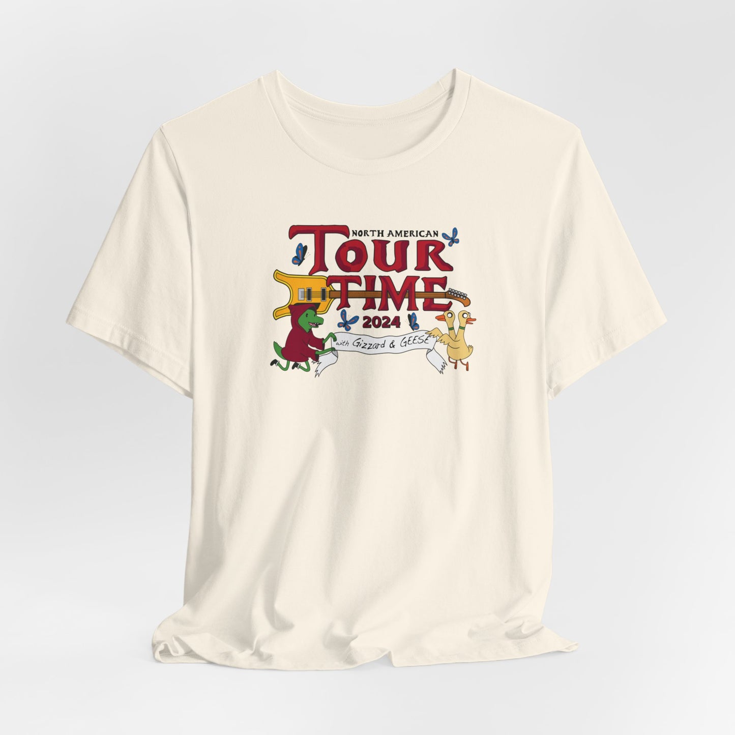 Tour Time (with Gizzard and GEESE) KGLW 2024 Inspired Fan Art - Adult Unisex Jersey Short Sleeve Tee