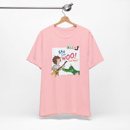 Stu Can Woo! Can You? - Adult Unisex Jersey Short Sleeve Tee