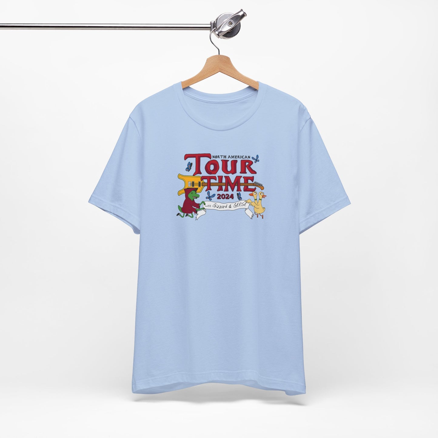 Tour Time (with Gizzard and GEESE) KGLW 2024 Inspired Fan Art - Adult Unisex Jersey Short Sleeve Tee