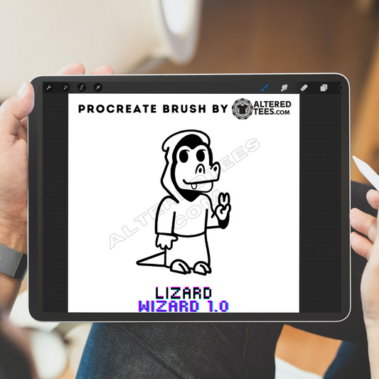 Lizard Wizard 1.0 - Procreate Stamp Brush [Instant Download]