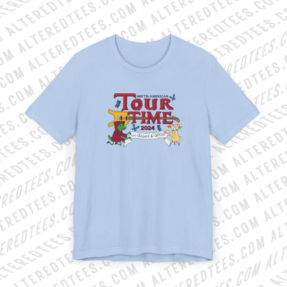 Tour Time (with Gizzard and GEESE) KGLW 2024 Inspired Fan Art - Adult Unisex Jersey Short Sleeve Tee