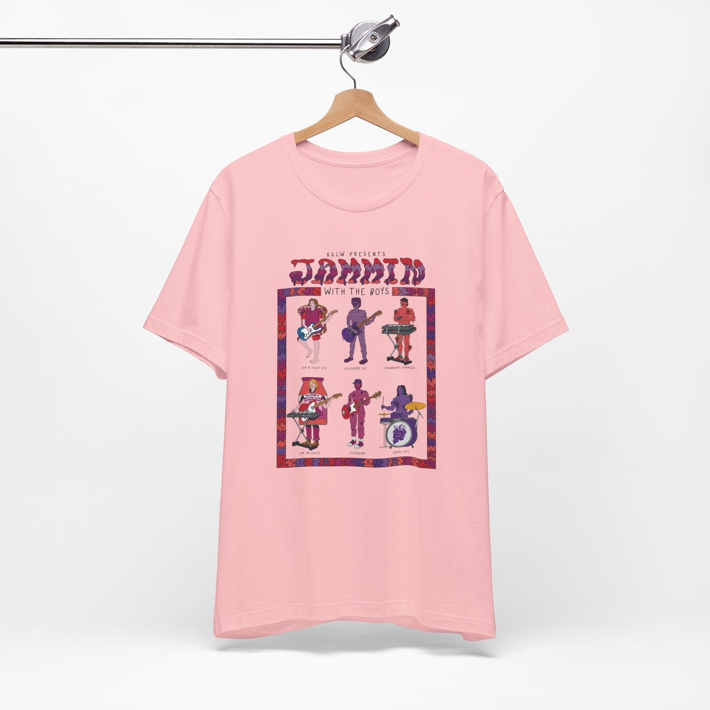 Jammin with the Boys Jam Band- Adult Unisex Jersey Short Sleeve Tee