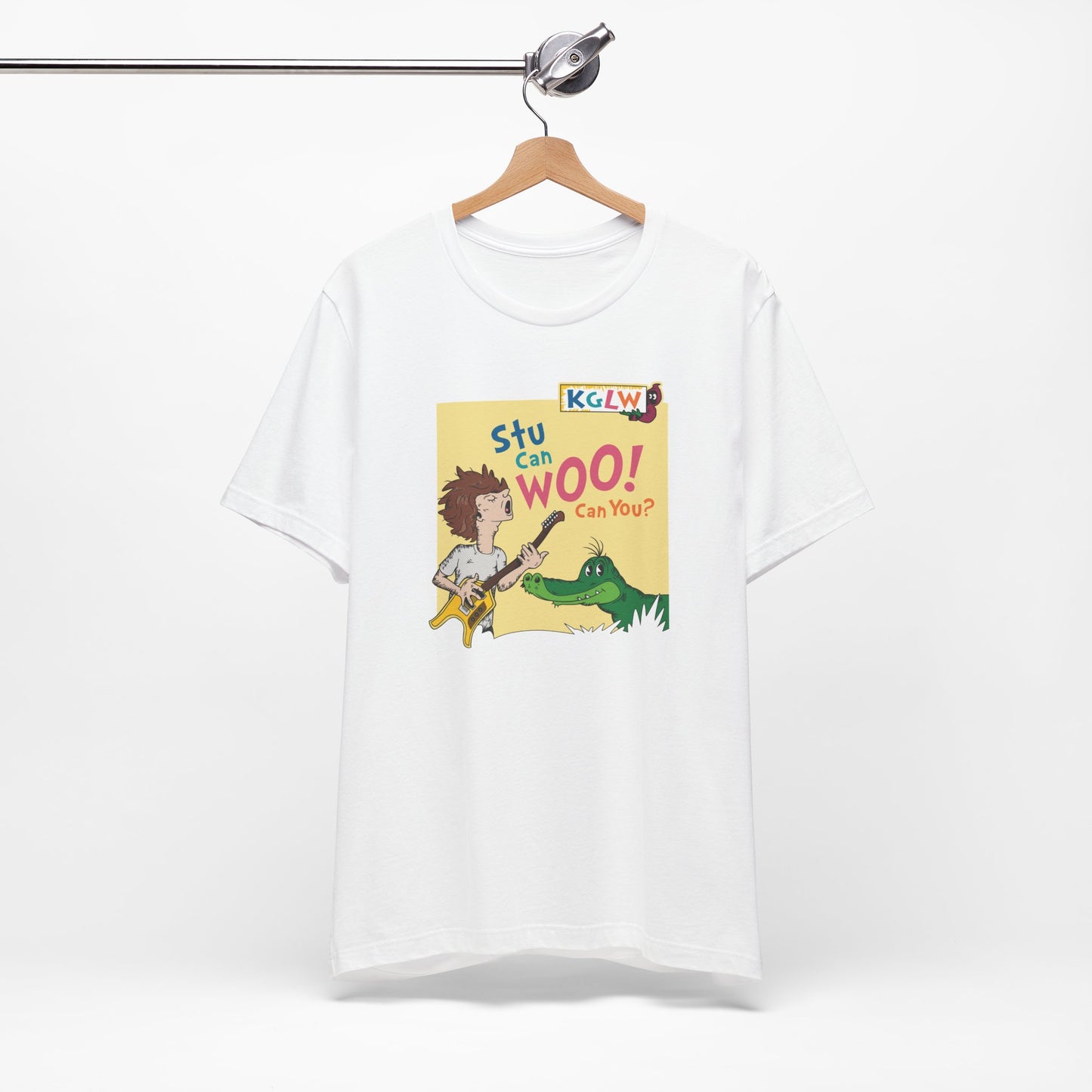 Stu Can Woo! Can You? - Adult Unisex Jersey Short Sleeve Tee