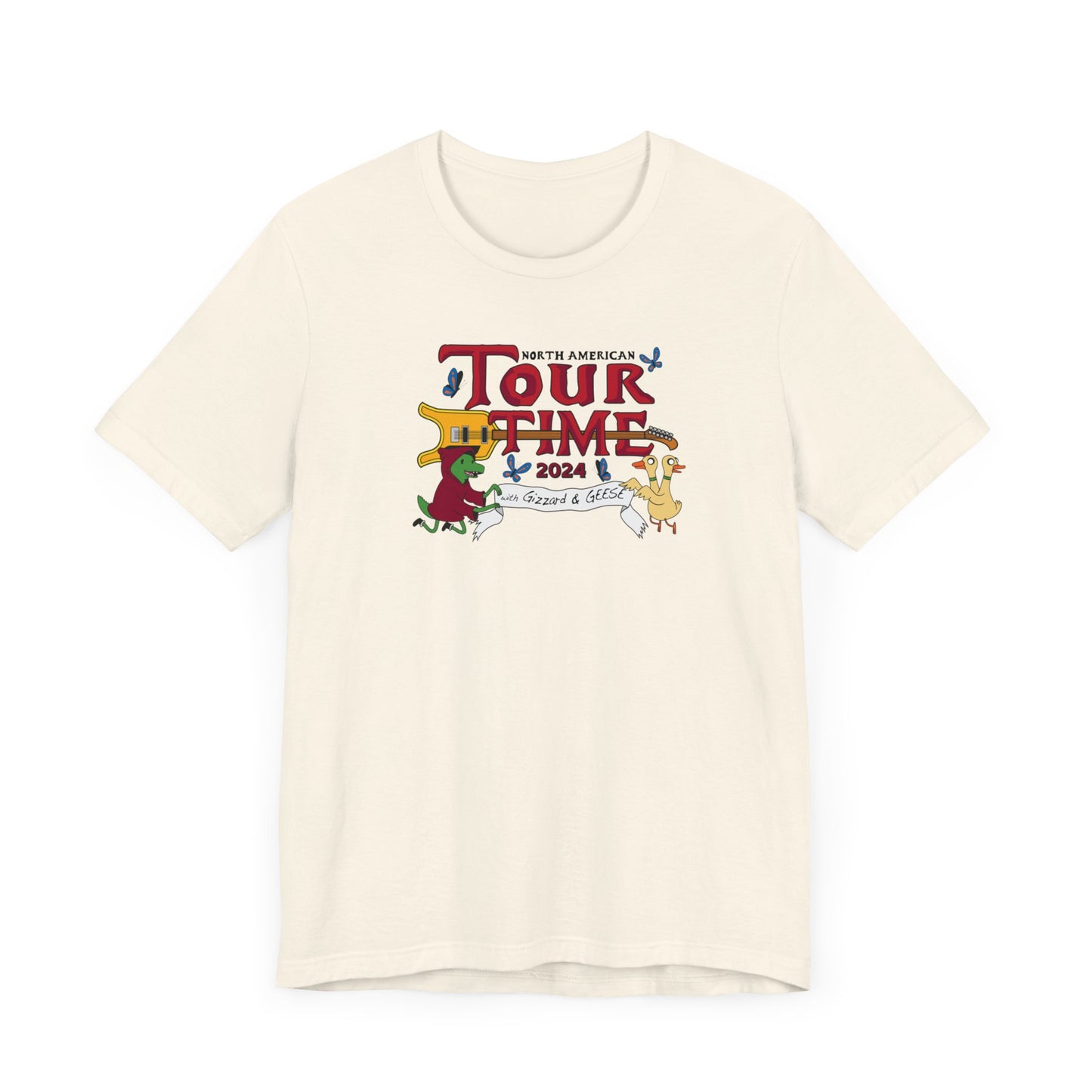 Tour Time (with Gizzard and GEESE) KGLW 2024 Inspired Fan Art - Adult Unisex Jersey Short Sleeve Tee