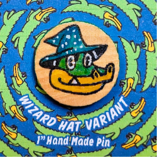 Friend Gator Series - Wizard Hat Variant - S1 - Altered Pins