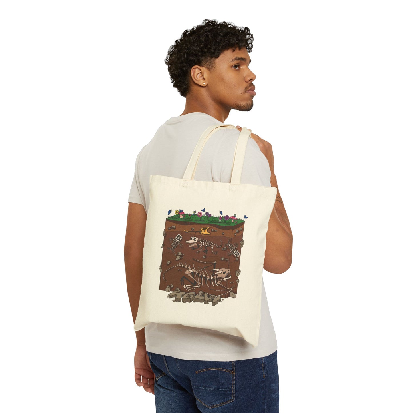 #Gizztober2024 Day 8 "Dirt" Cotton Canvas Tote Bag