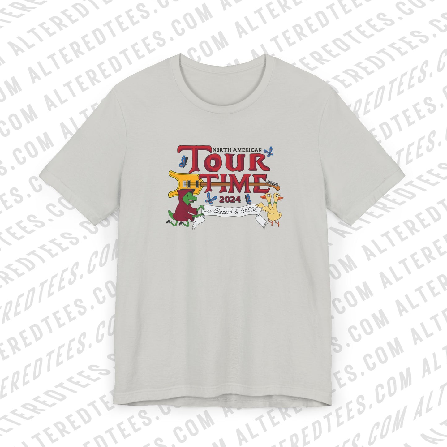 Tour Time (with Gizzard and GEESE) KGLW 2024 Inspired Fan Art - Adult Unisex Jersey Short Sleeve Tee