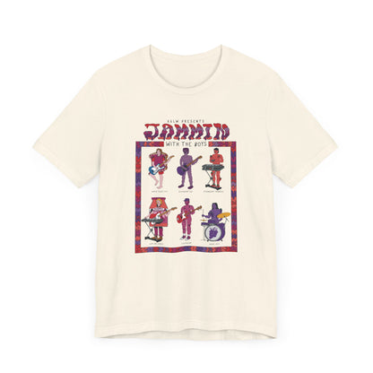 Jammin with the Boys Jam Band- Adult Unisex Jersey Short Sleeve Tee